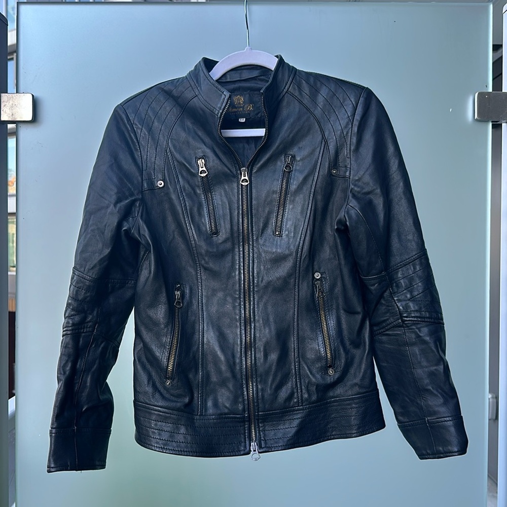 Simon B Authentic Italian Leather Jacket